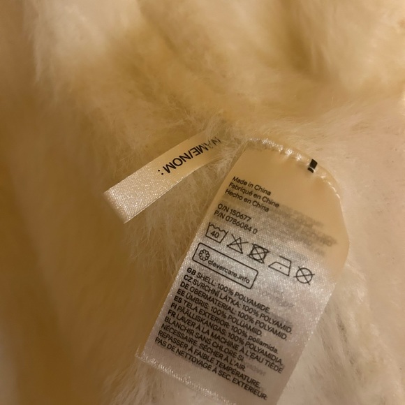 Fuzzy cardigan will fit anyone from size xs,s, and m. - Picture 3 of 4